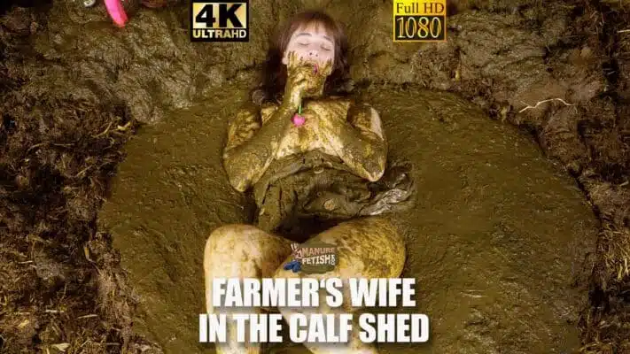 Die Bäuerin im Kälberstall