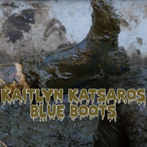 Kaitlyn Katsaros Blue Boots